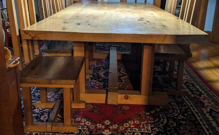 Large Banquet Table - Craftsman Inspired